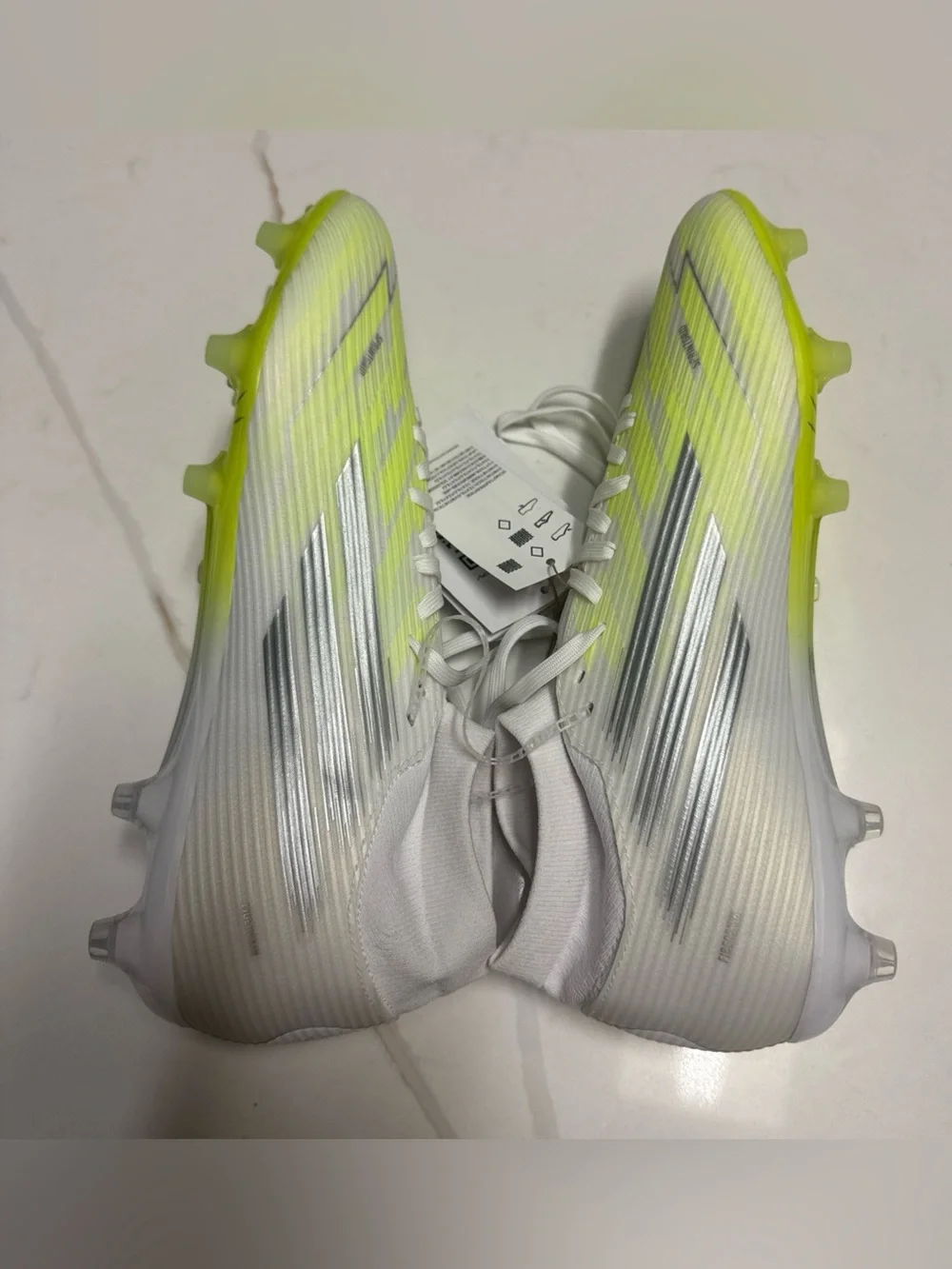 New Adidas F50 Sparkfusion League Soccer Cleats White Women's Size 10 JP8350